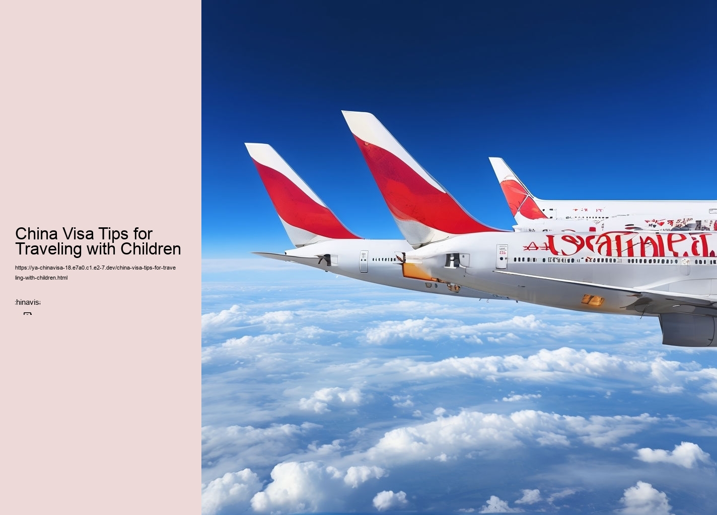 China Visa Tips for Traveling with Children